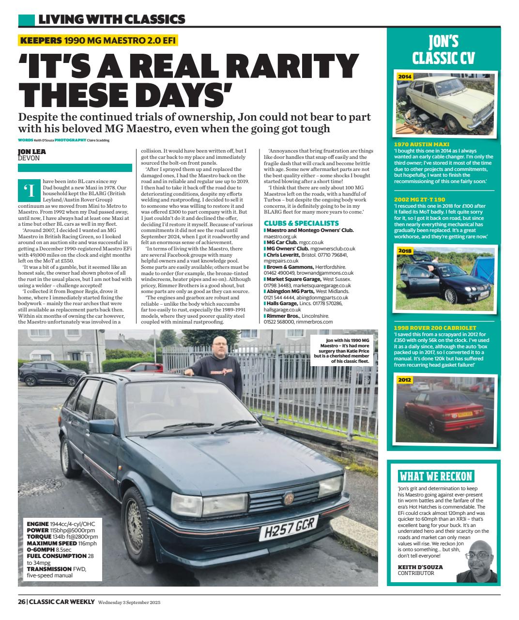 Classic Car Weekly Preview Pages