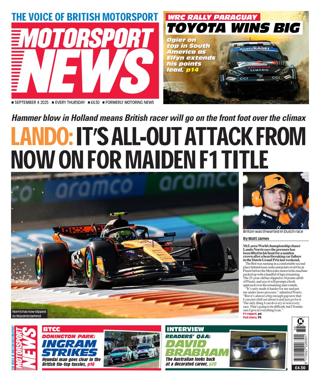 Motorsport News Preview Pages