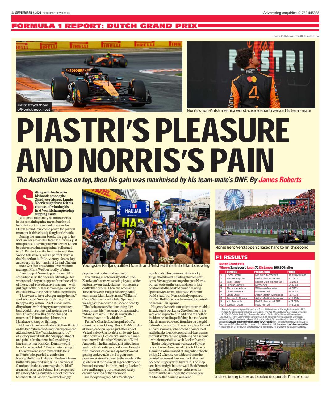 Motorsport News Preview Pages