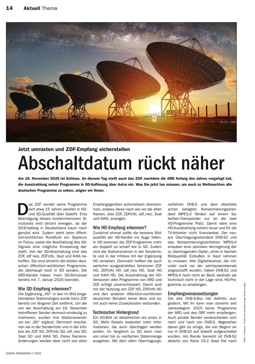 Digital Fernsehen Preview Pages