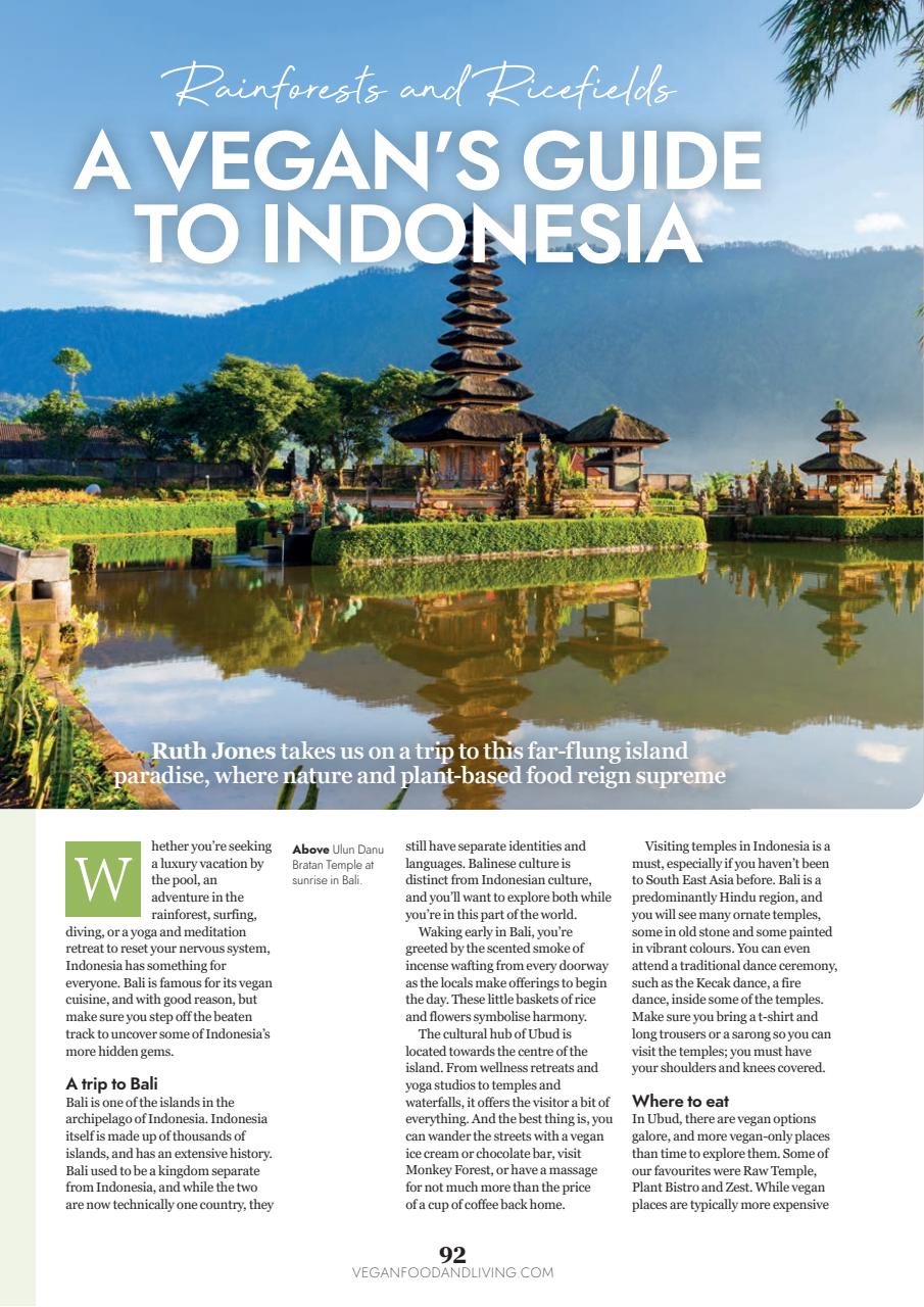 Vegan Food & Living Magazine Preview Pages