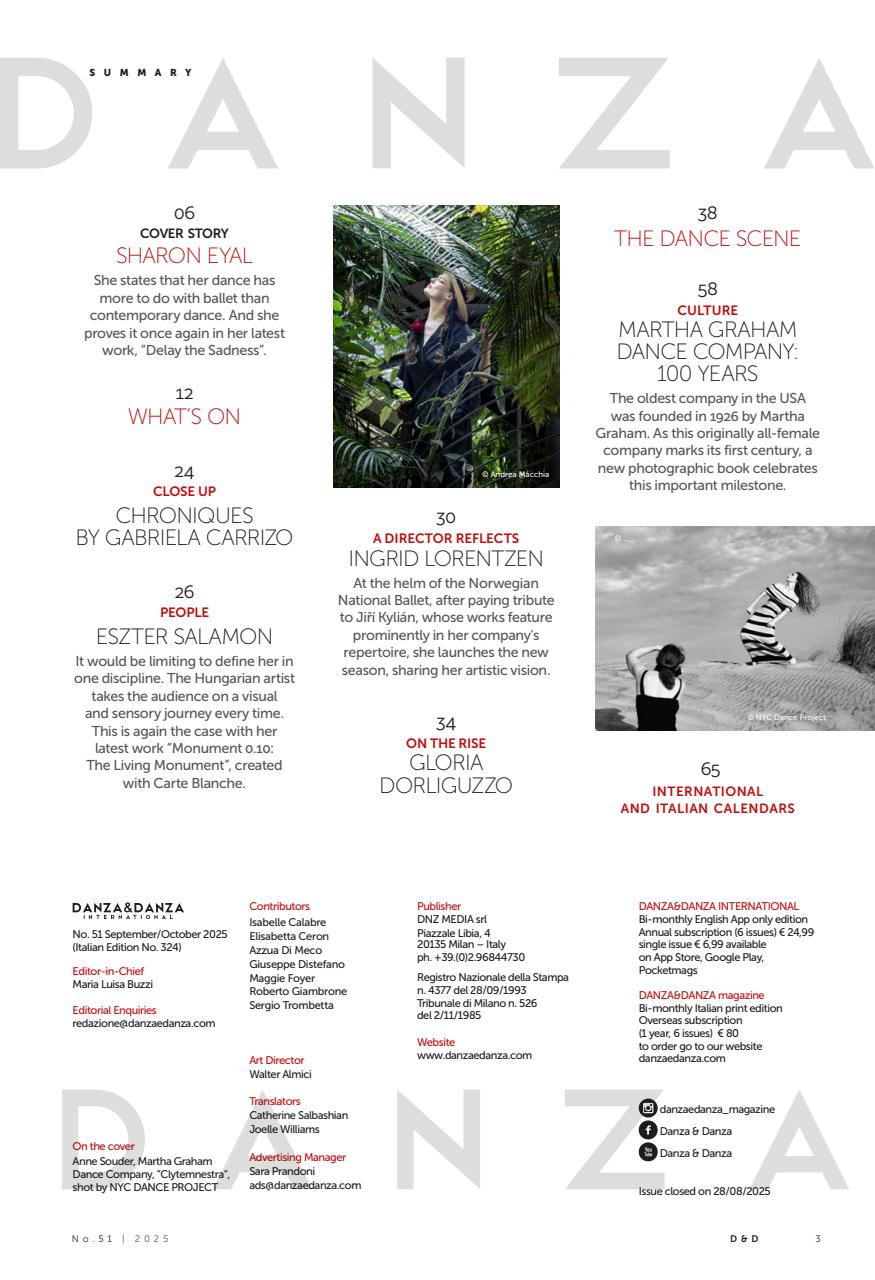 DANZA&DANZA International Preview Pages