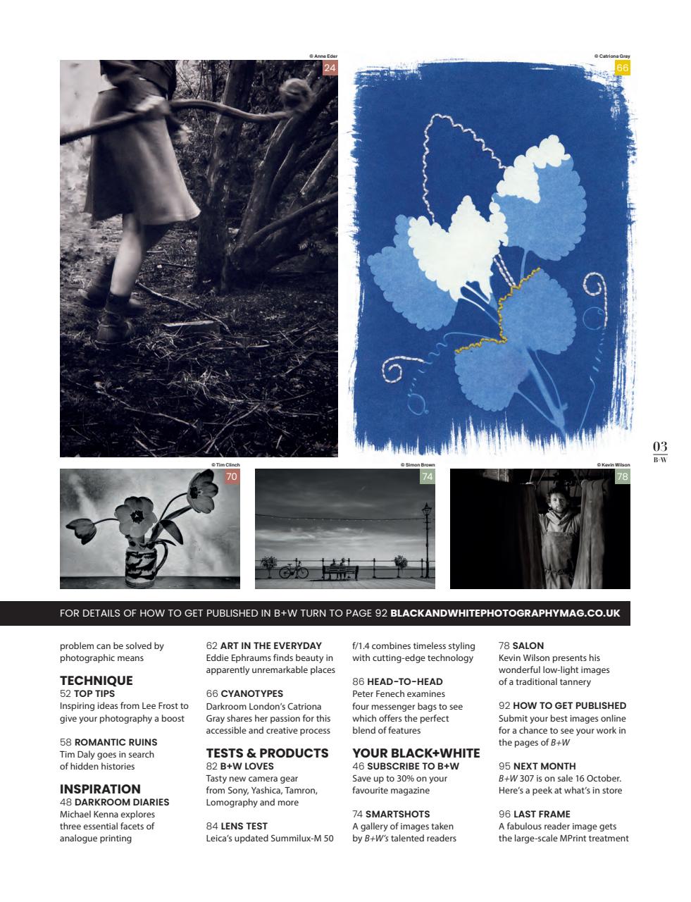 Black+White Photography Preview Pages