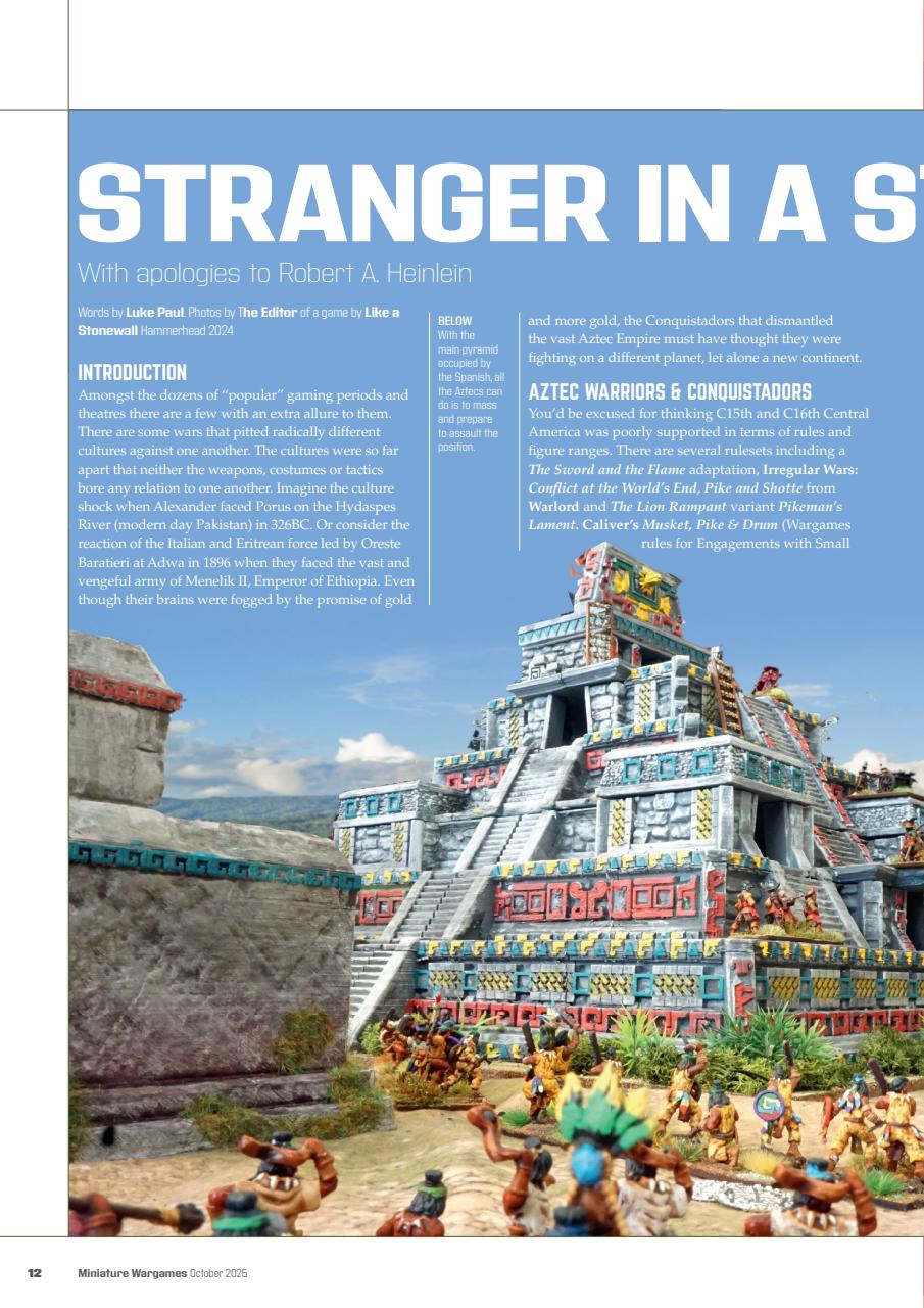 Miniature Wargames Preview Pages