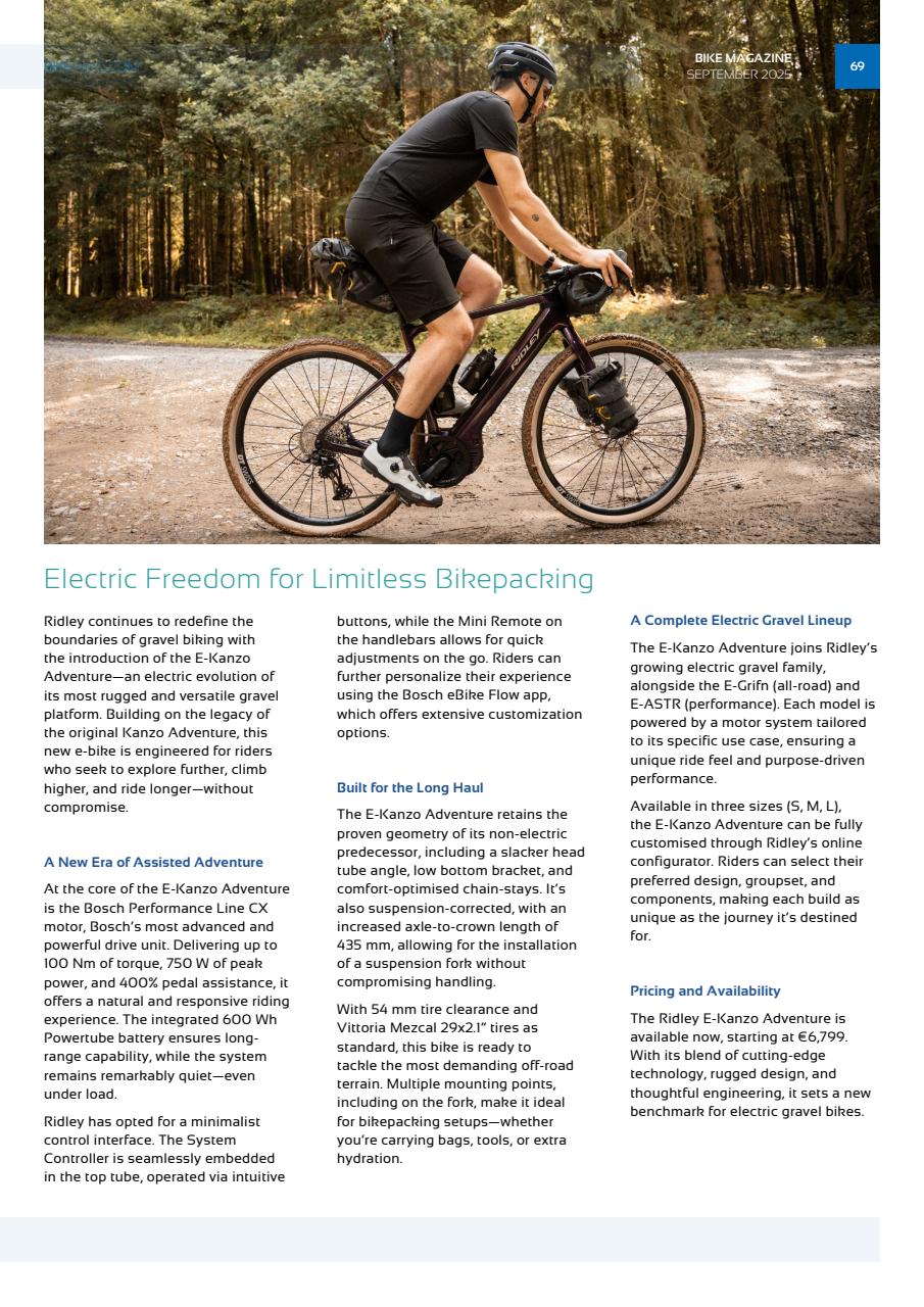 BIKE Magazine Preview Pages