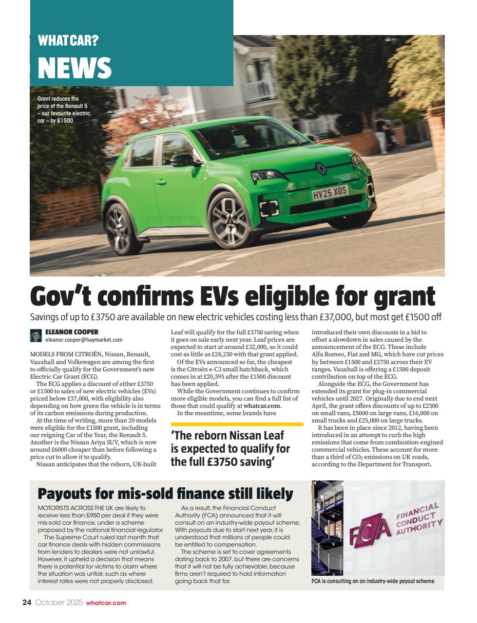 What Car? Preview Pages