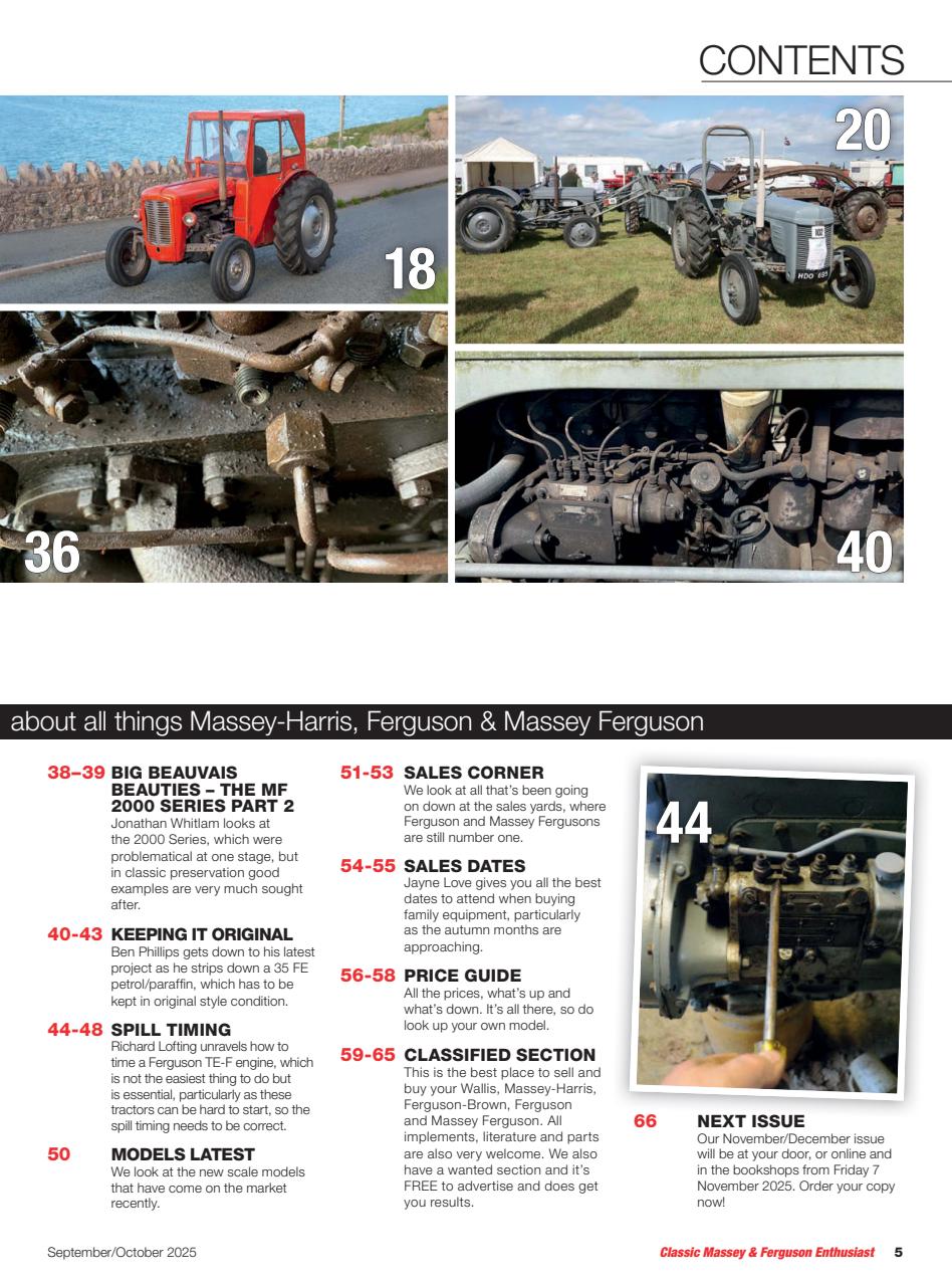 Classic Massey Preview Pages