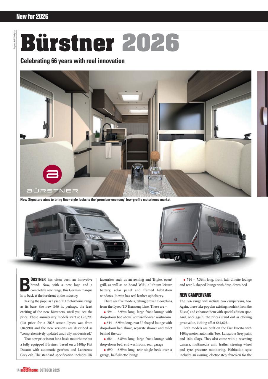 What Motorhome magazine Preview Pages