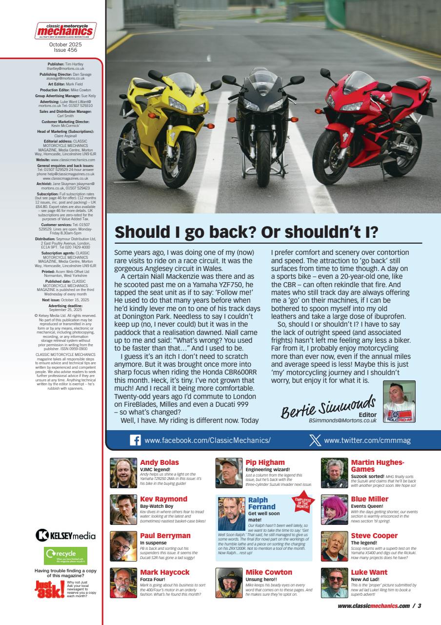 Classic Motorcycle Mechanics Preview Pages