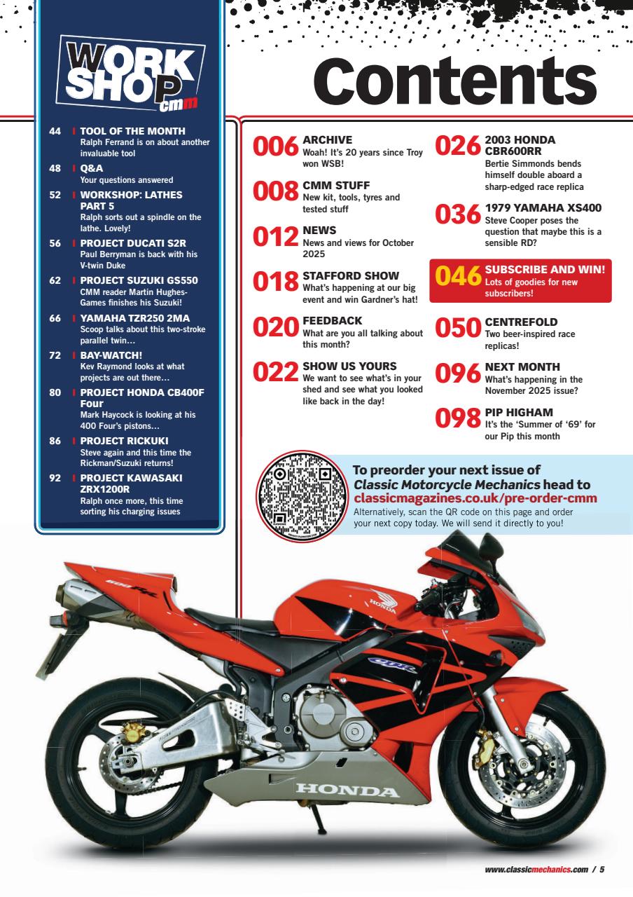 Classic Motorcycle Mechanics Preview Pages