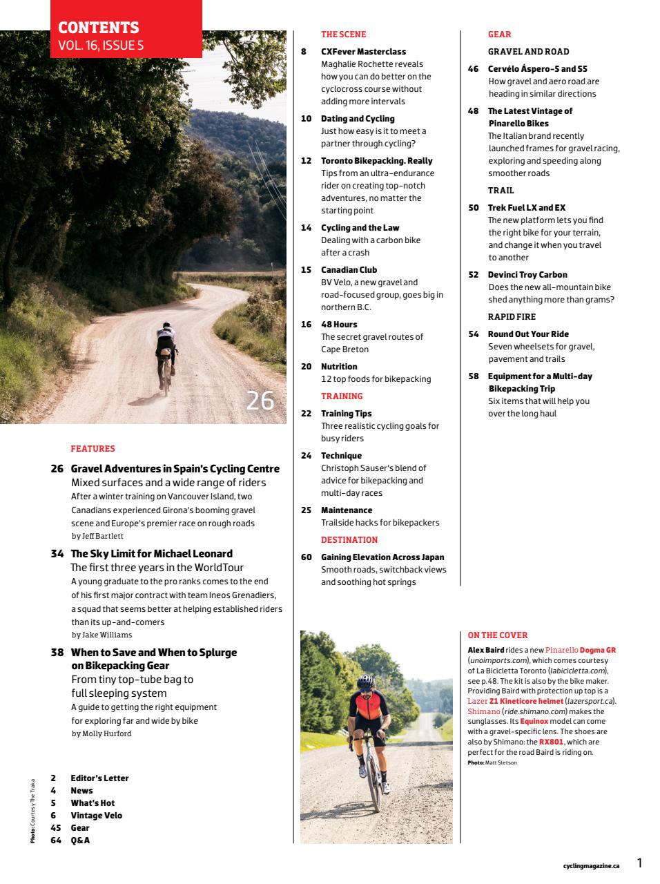 Canadian Cycling Magazine Preview Pages