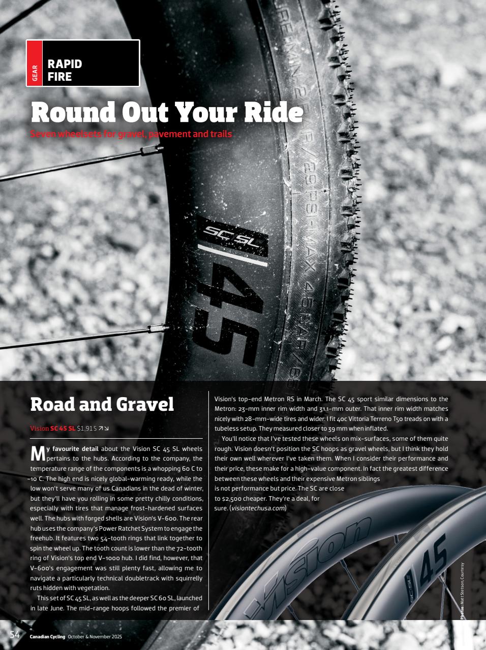 Canadian Cycling Magazine Preview Pages