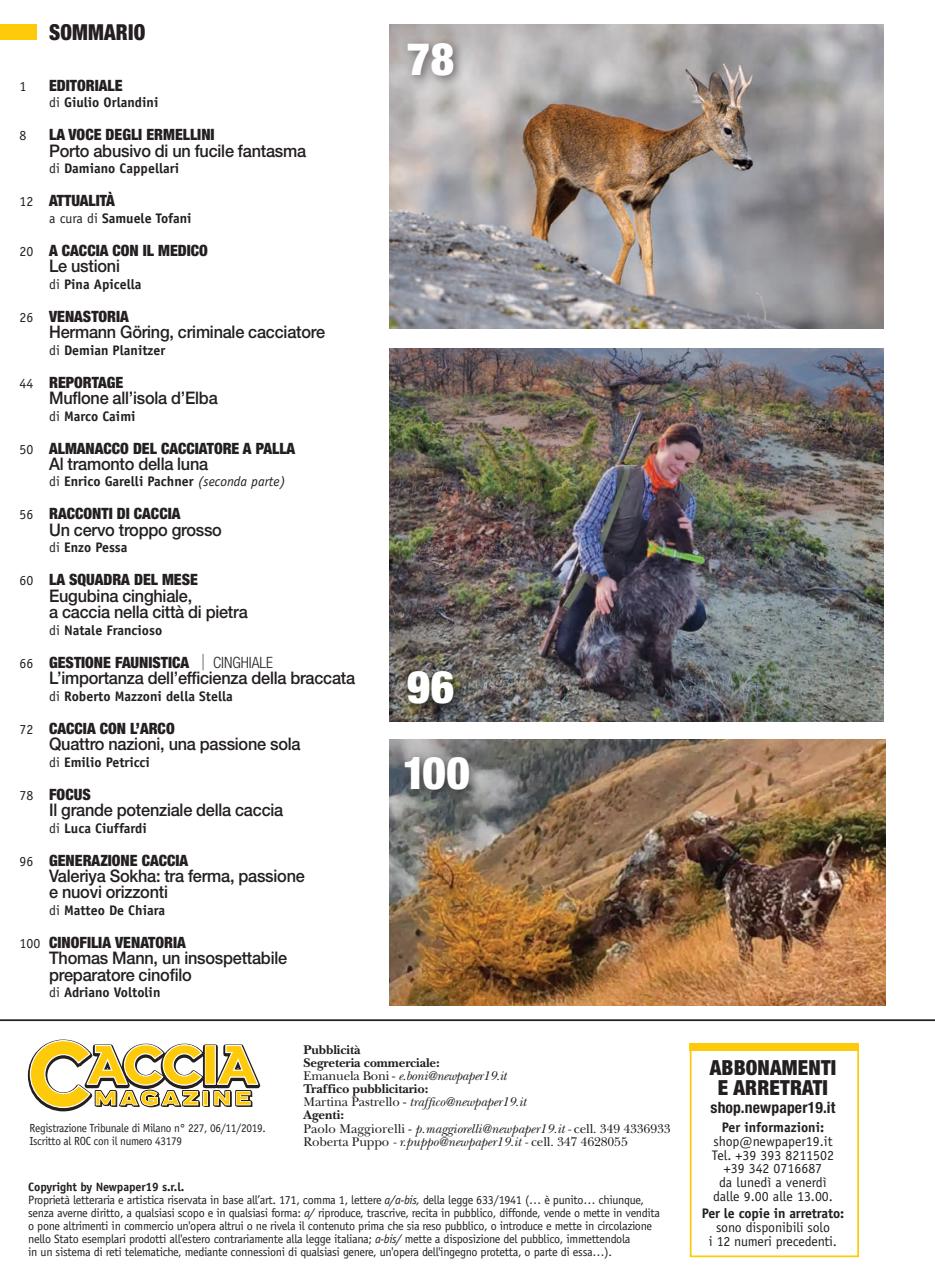 Caccia Magazine Preview Pages