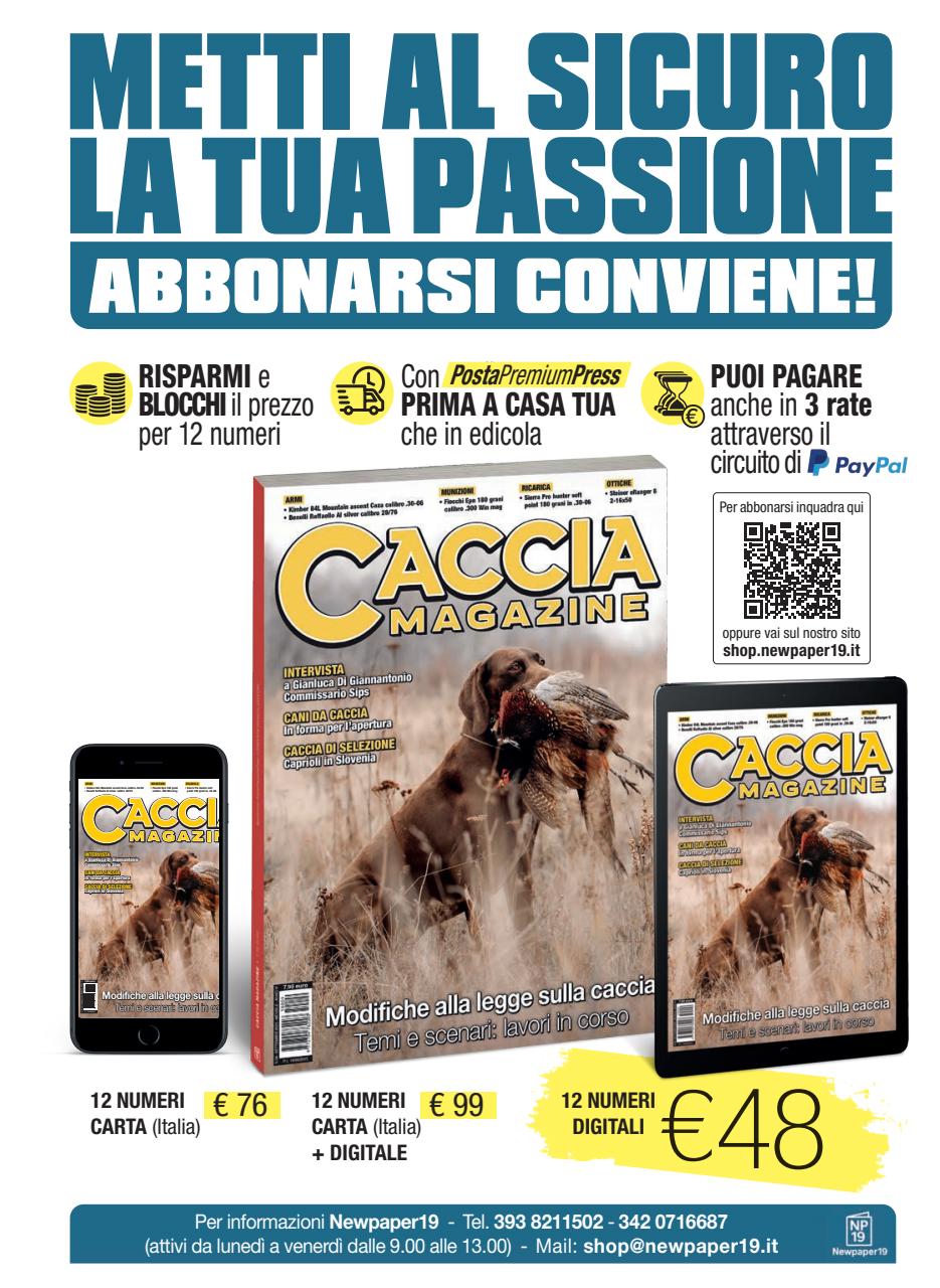 Caccia Magazine Preview Pages