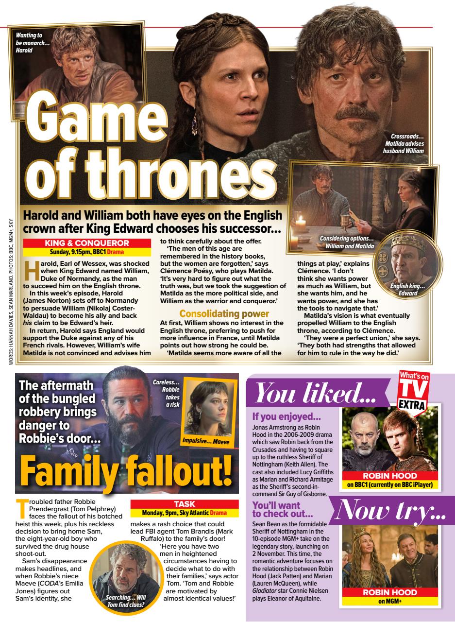 What's on TV Preview Pages