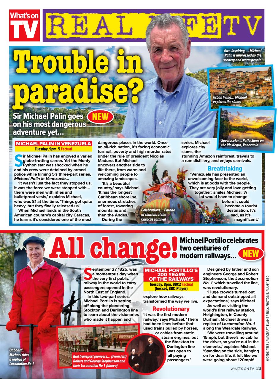 What's on TV Preview Pages