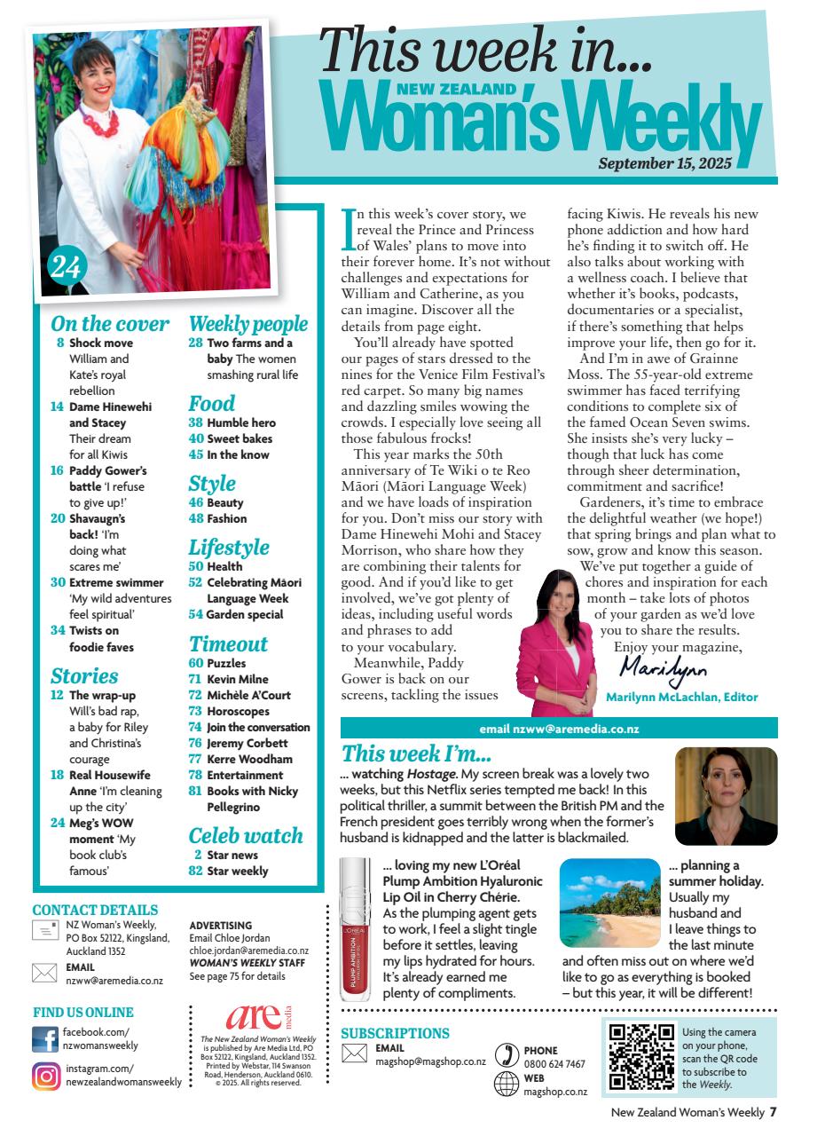 NZ Woman's Weekly Preview Pages