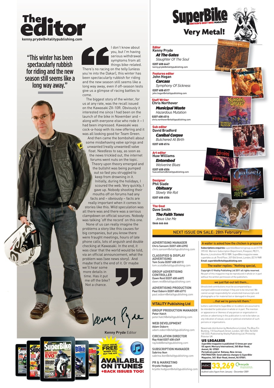 Superbike Magazine Preview Pages