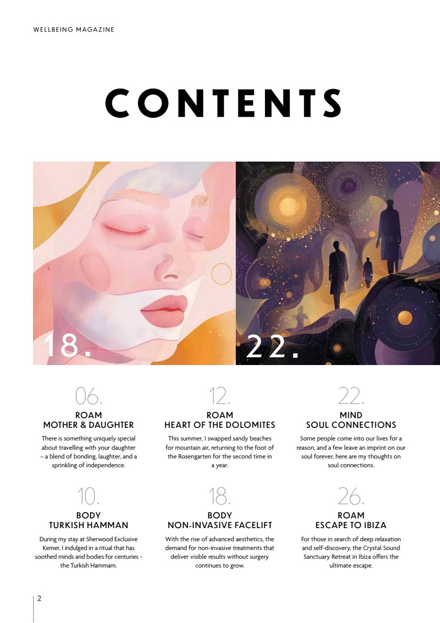 Wellbeing Magazine Preview Pages