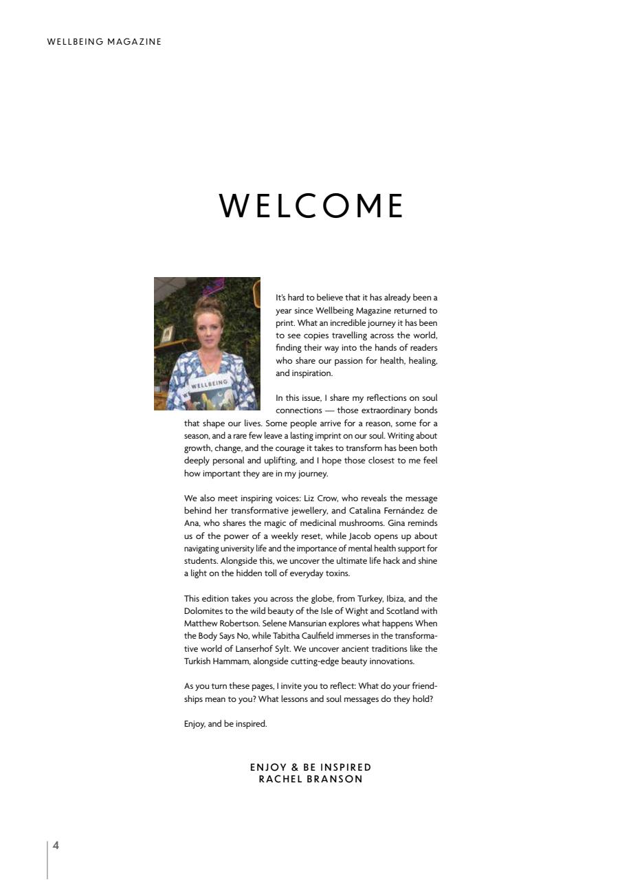 Wellbeing Magazine Preview Pages