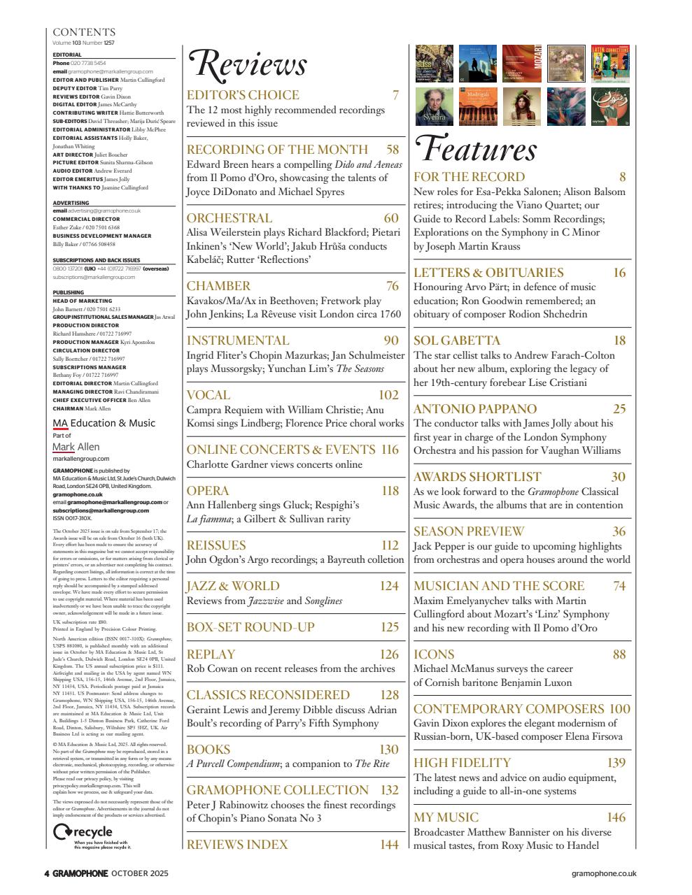 Gramophone Preview Pages