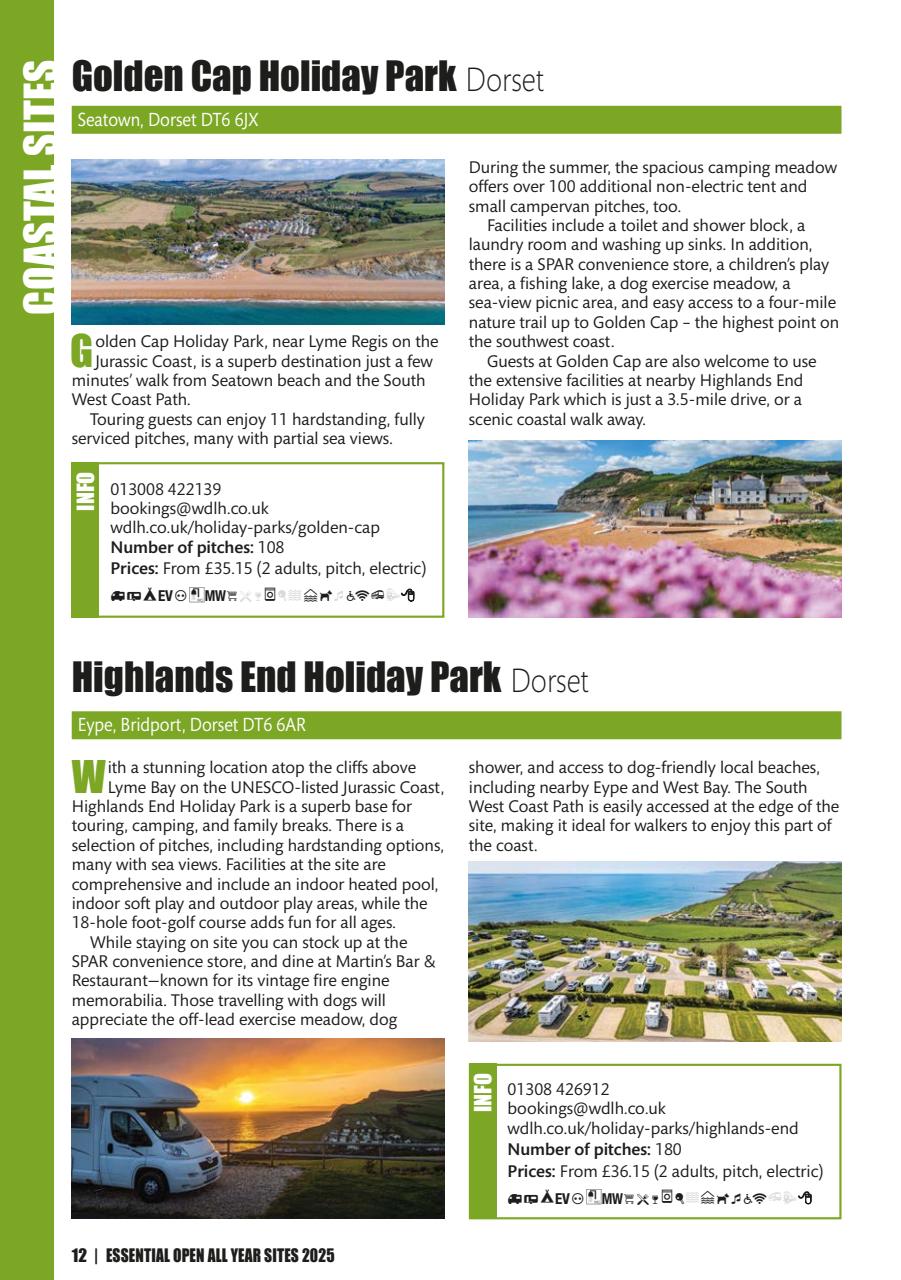 Campsite Finder Preview Pages