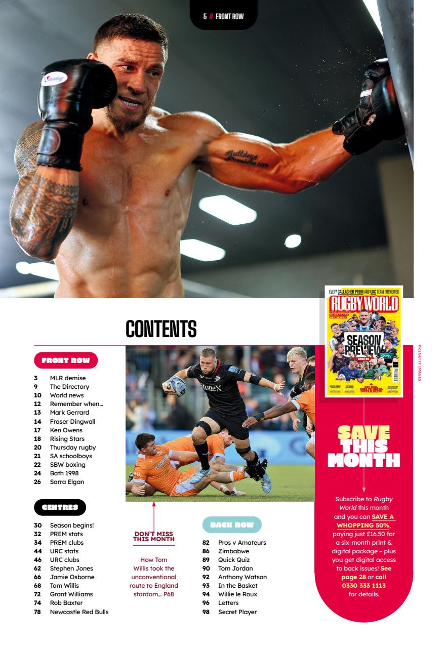 Rugby World Preview Pages