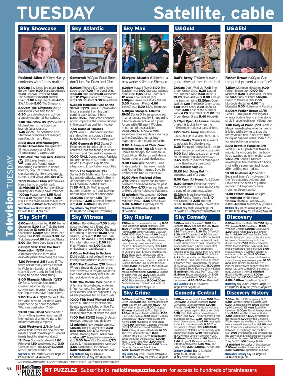 Radio Times Preview Pages