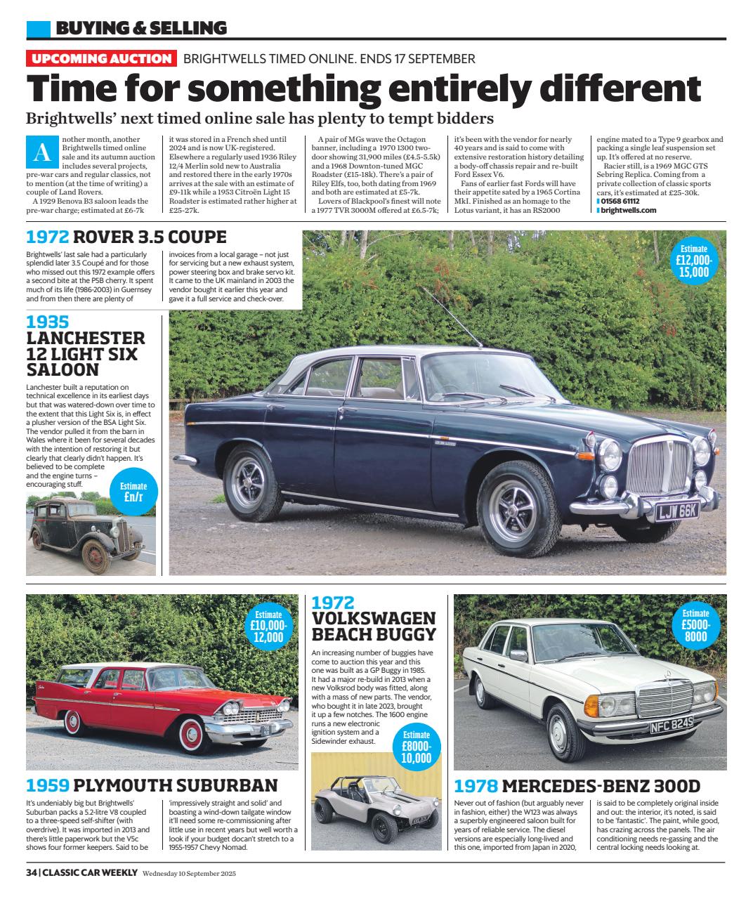 Classic Car Weekly Preview Pages
