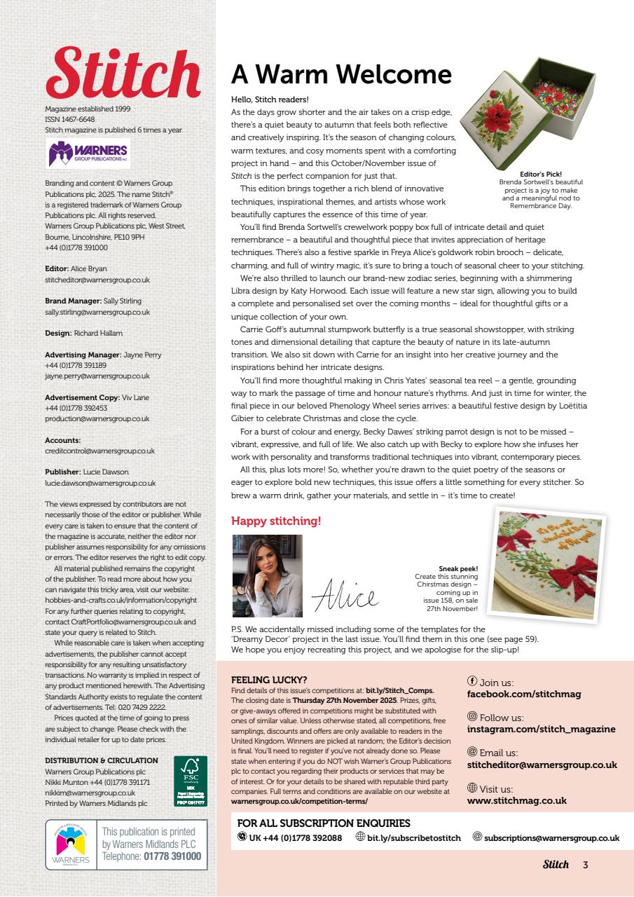 Stitch magazine Preview Pages