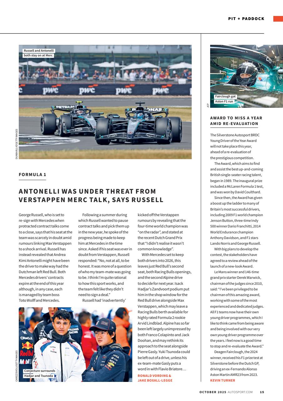 Autosport Preview Pages