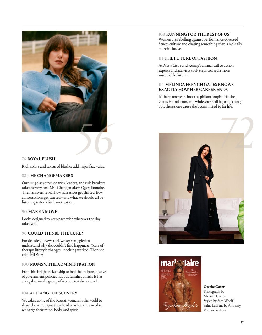 Marie Claire US Preview Pages