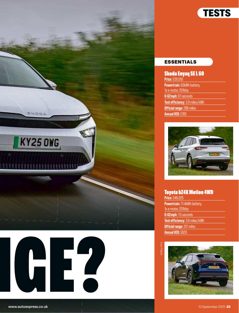 Auto Express Preview Pages