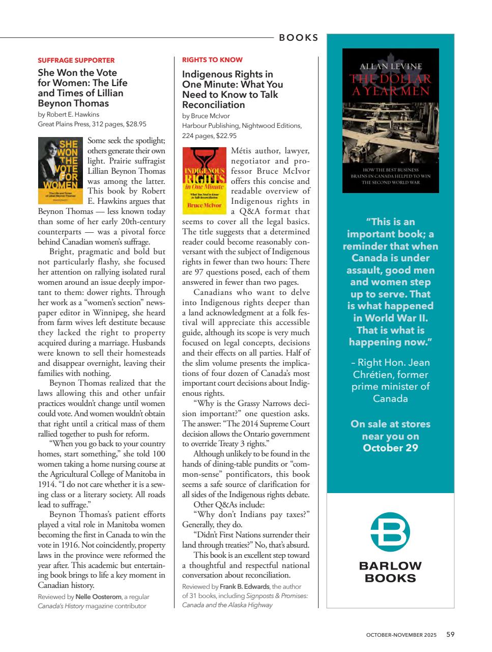 Canada's History Preview Pages