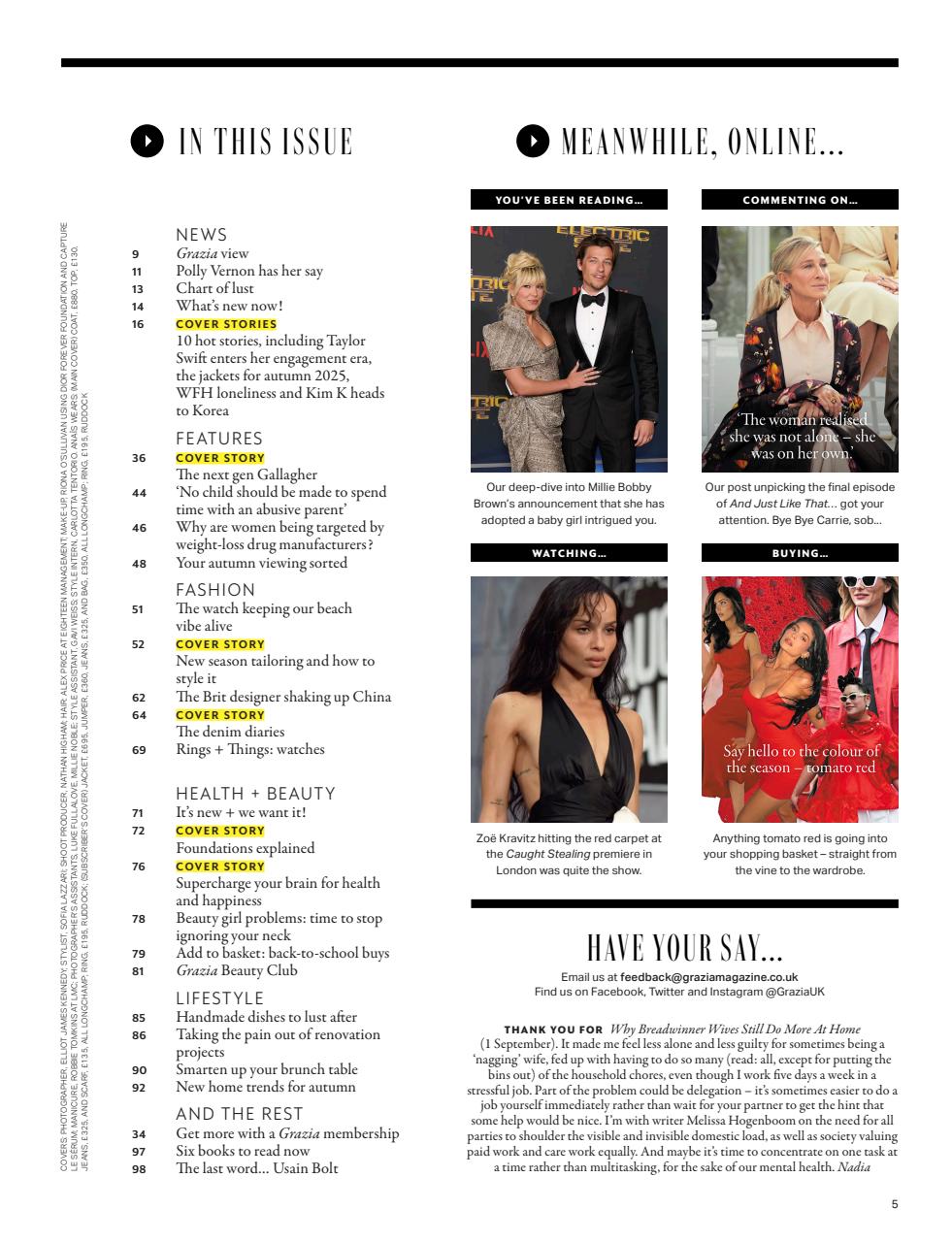 Grazia Preview Pages