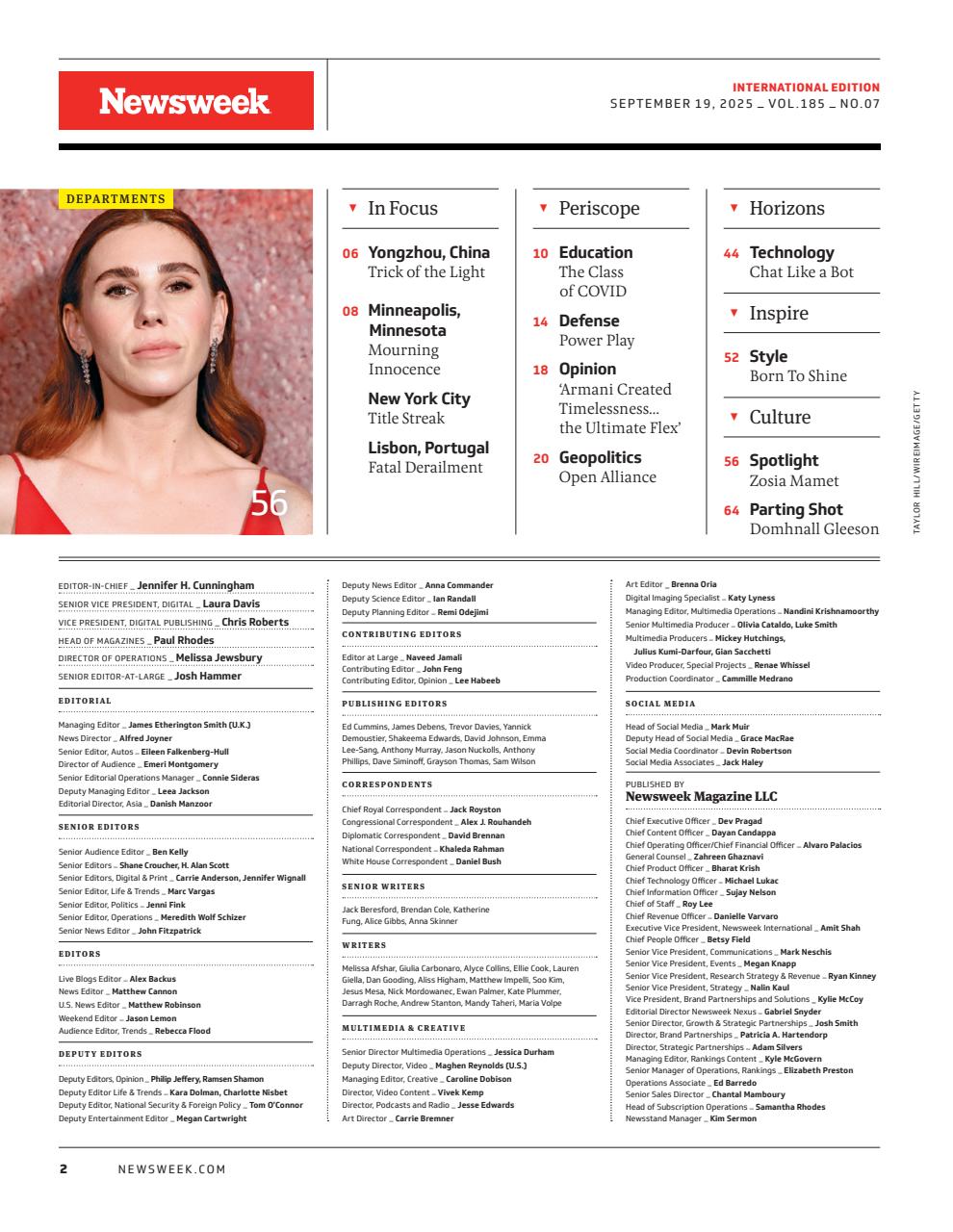 Newsweek International Preview Pages