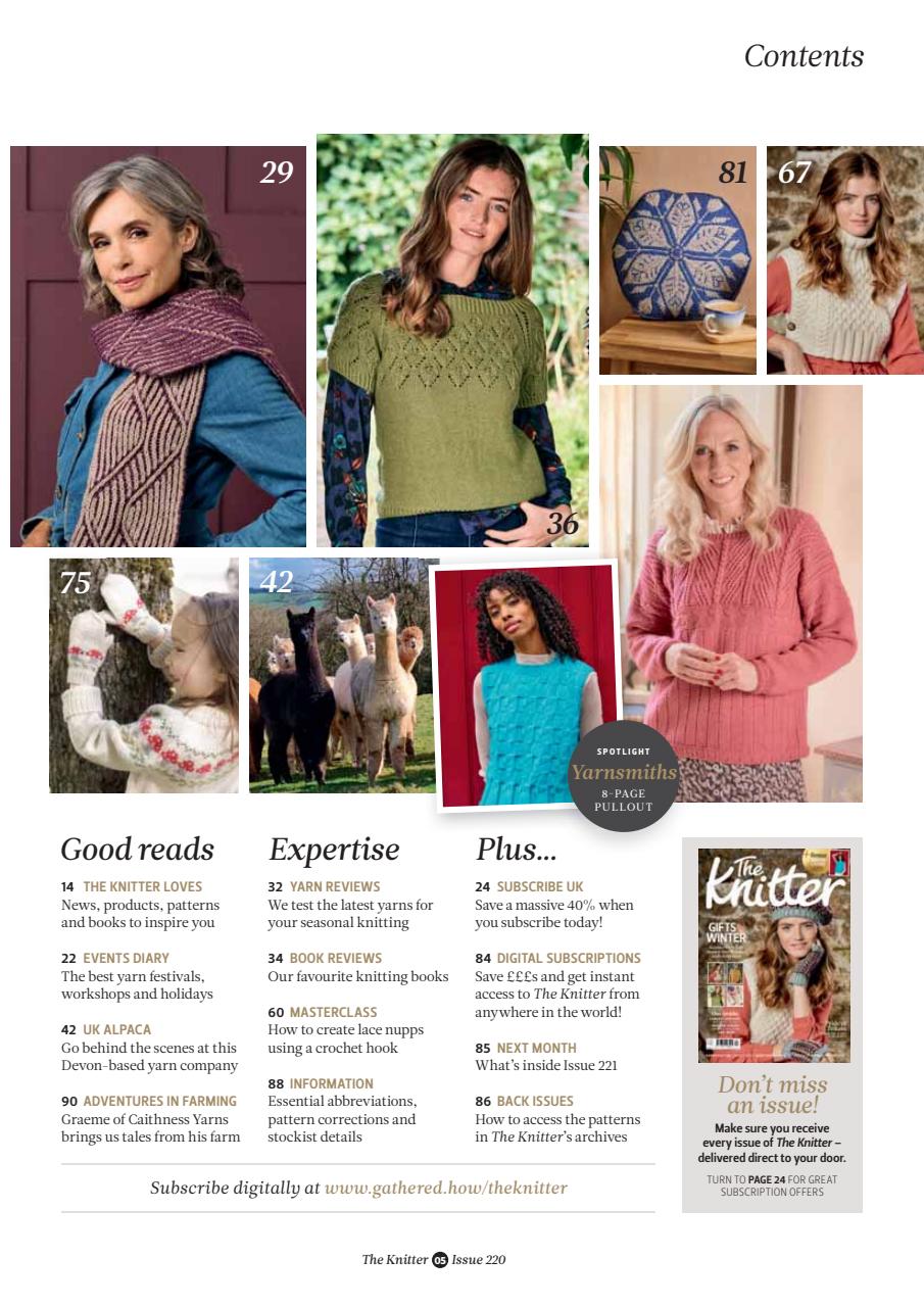 The Knitter Preview Pages