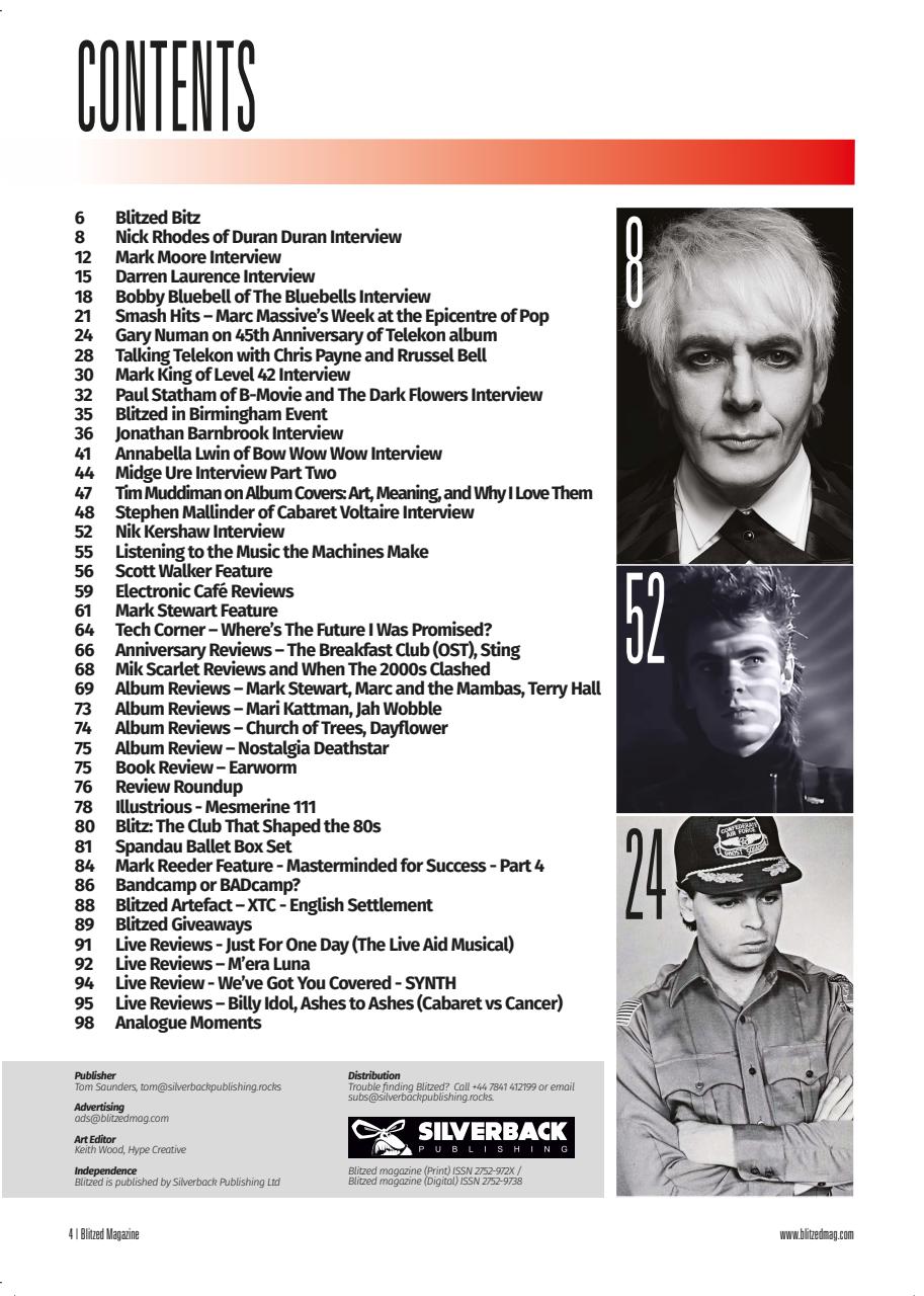 Blitzed Magazine Preview Pages