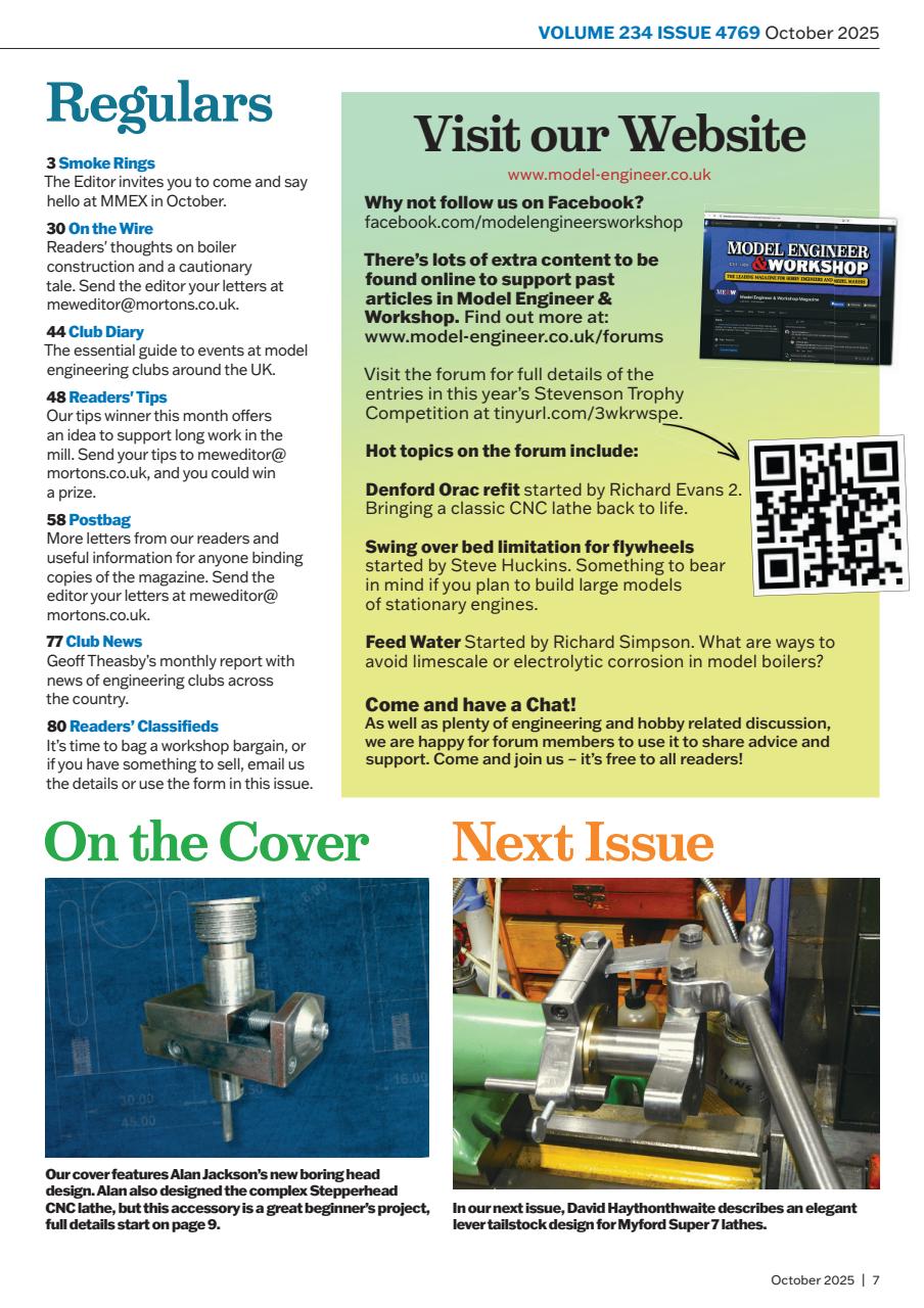 Model Engineer & Workshop Magazine Preview Pages