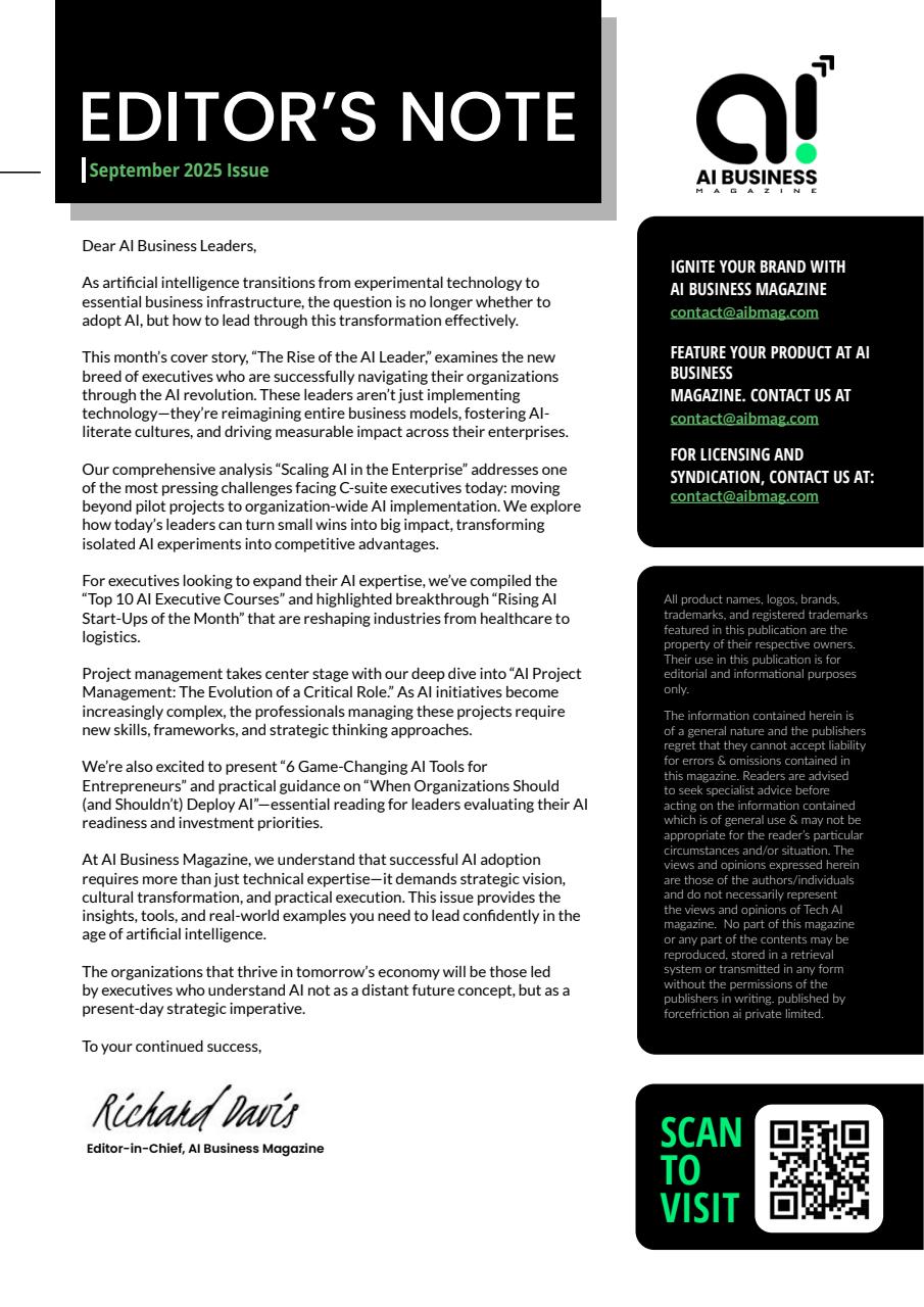 AI Business Magazine Preview Pages