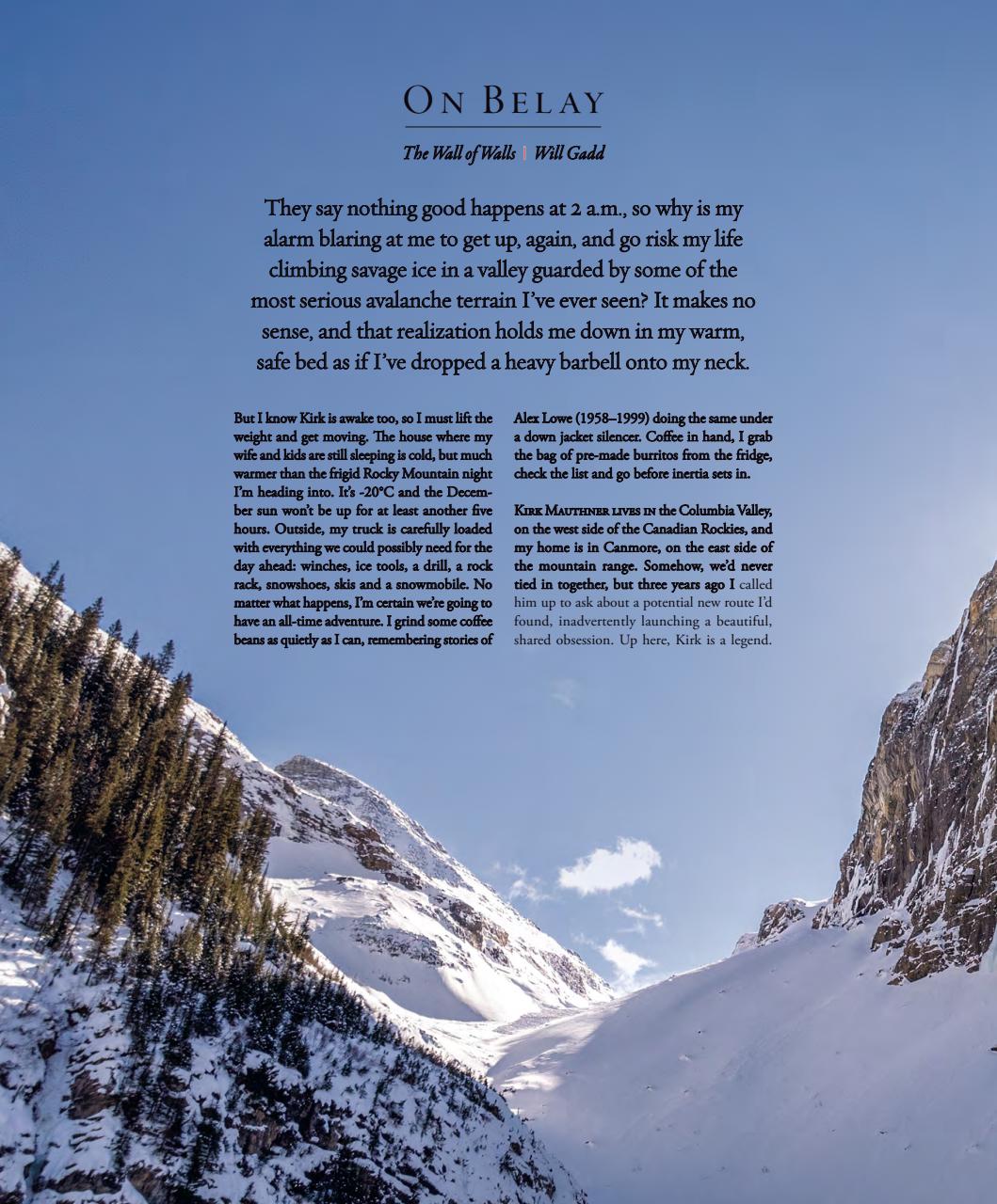 Alpinist Preview Pages