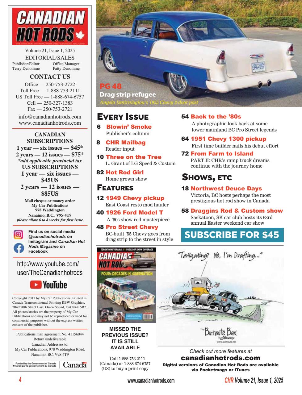 Canadian Hot Rods Preview Pages