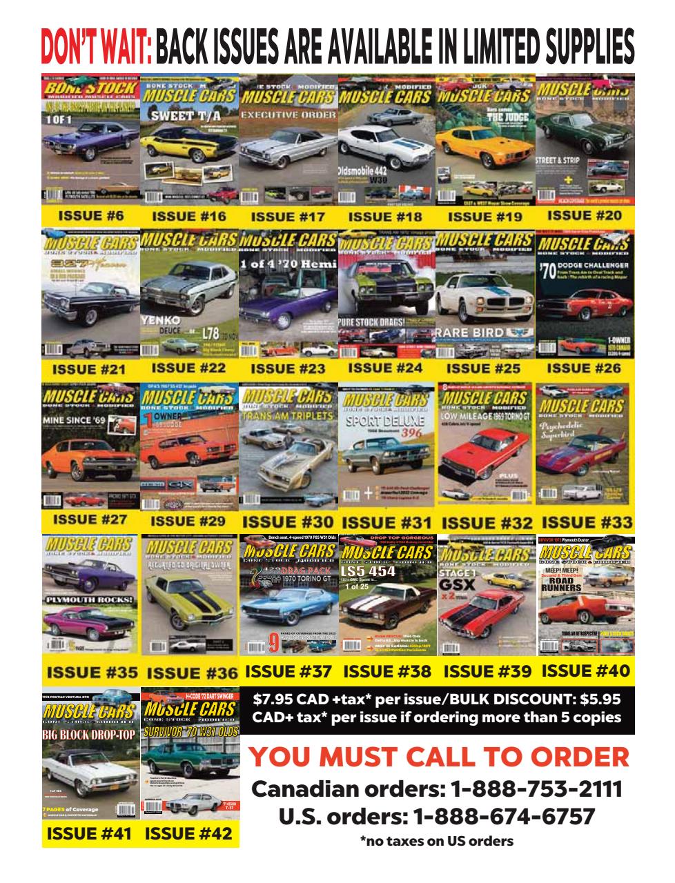 Muscle Cars Preview Pages