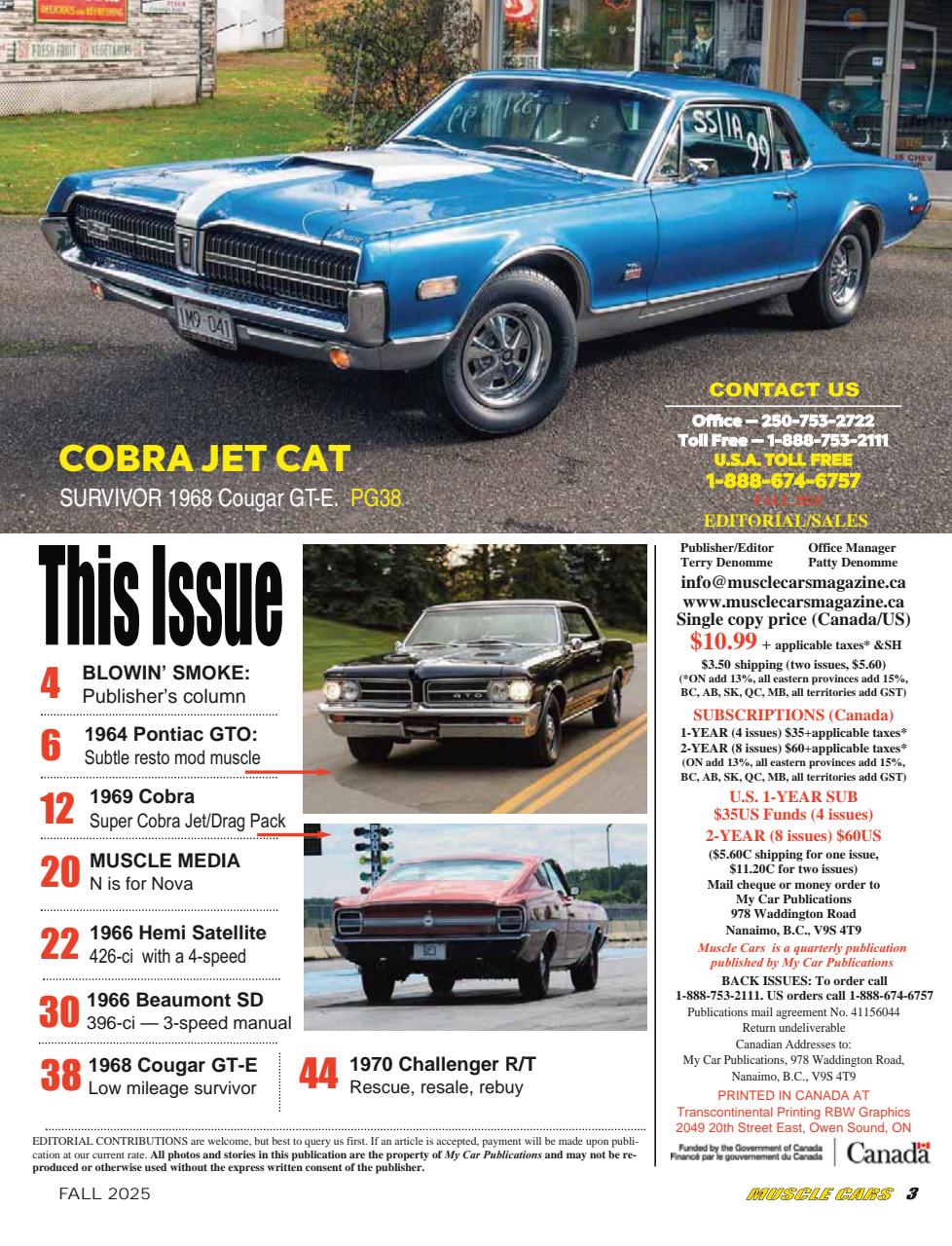 Muscle Cars Preview Pages