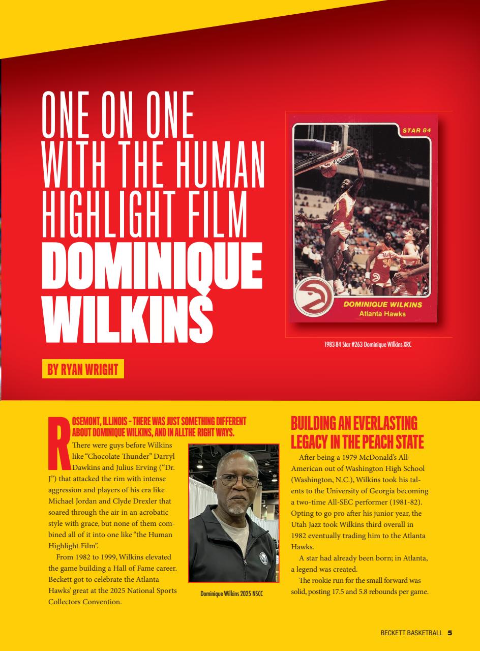 Beckett Basketball Magazine Preview Pages