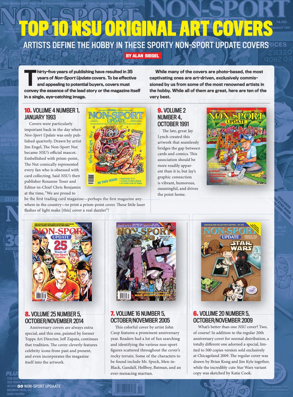 Non-Sport Update Magazine Preview Pages