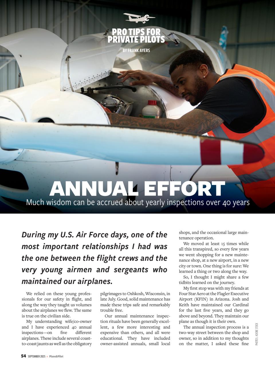 Plane & Pilot Preview Pages