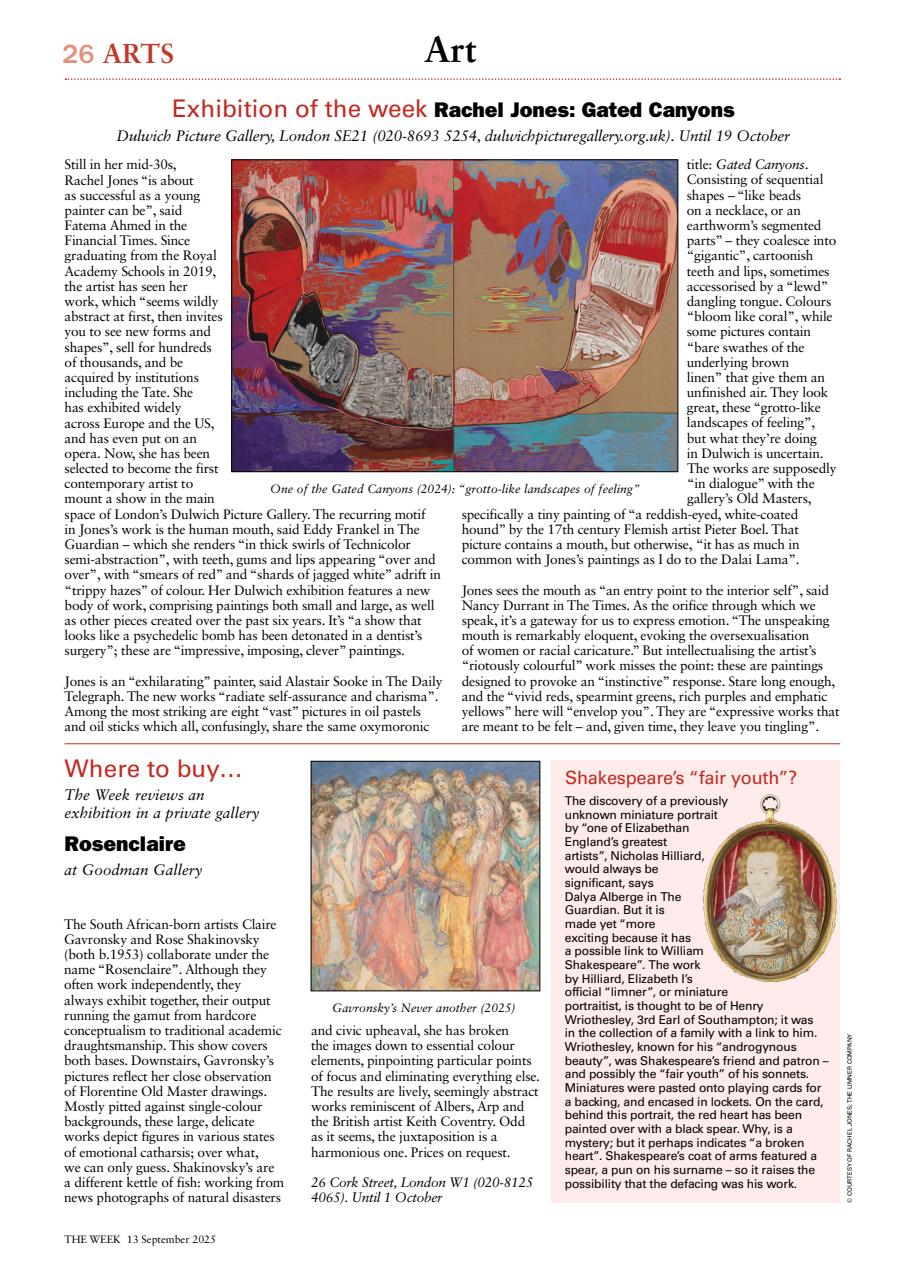 The Week Preview Pages