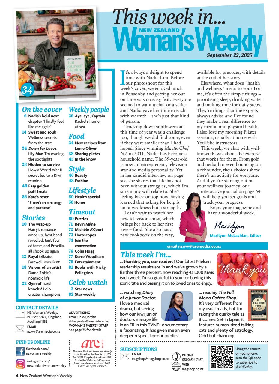 NZ Woman's Weekly Preview Pages