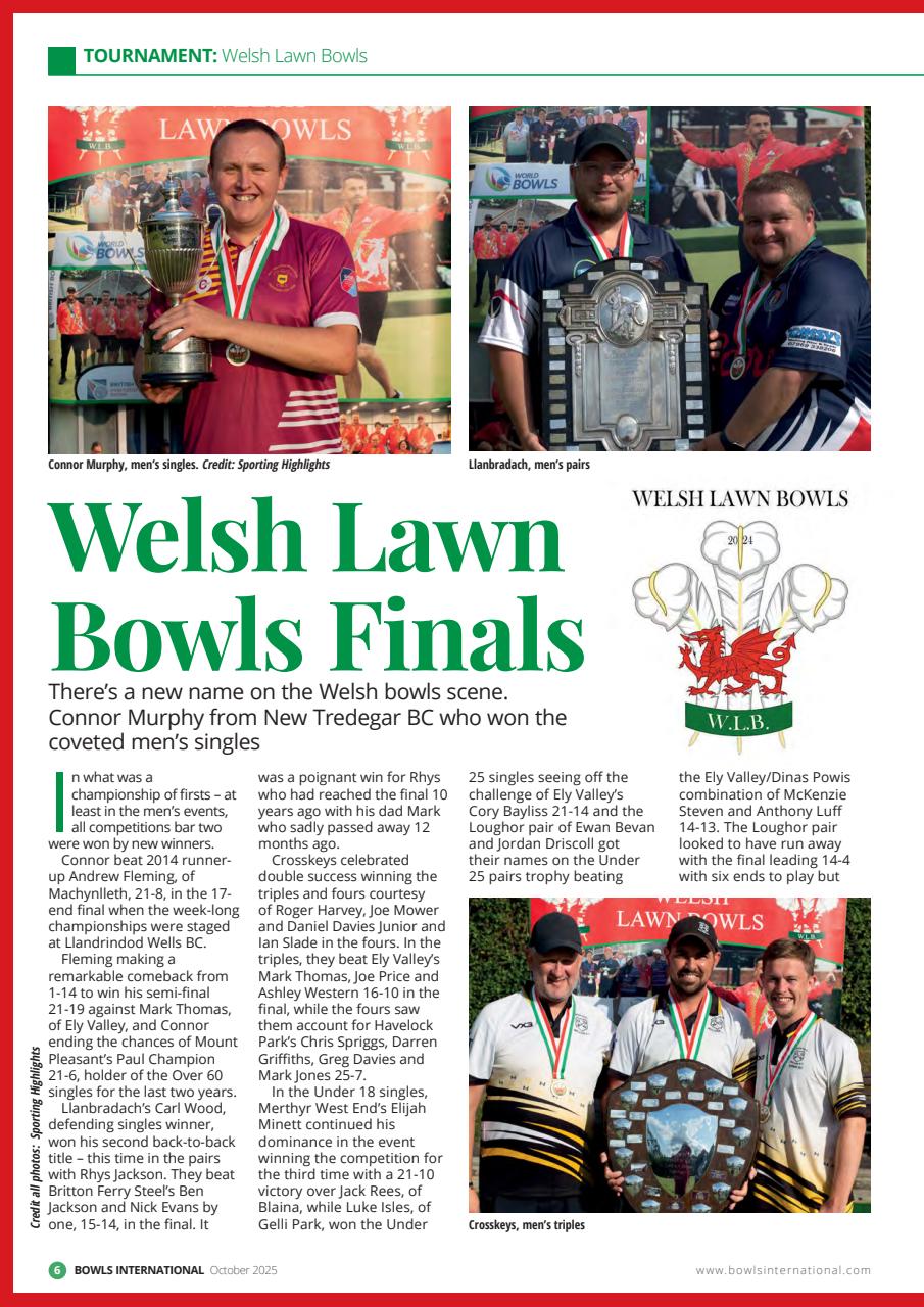 Bowls International Preview Pages